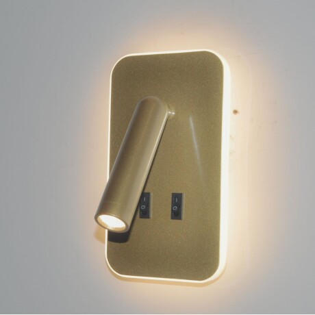 Portátil led de pared con SPOT móvil, DOBLE LUZ DORADA