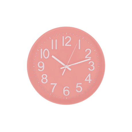 Reloj de pared color pastel Rosado