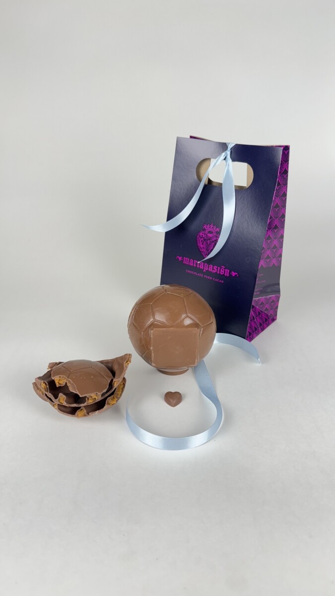 PACK PELOTA CHOCOLATE LECHE 37% RELLENA CON DULCE DE LECHE 