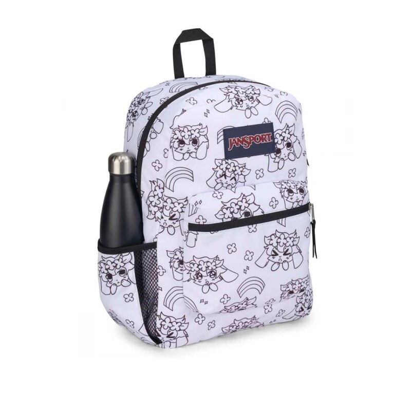Mochila Jansport Cross Town 26l Blanco-negro