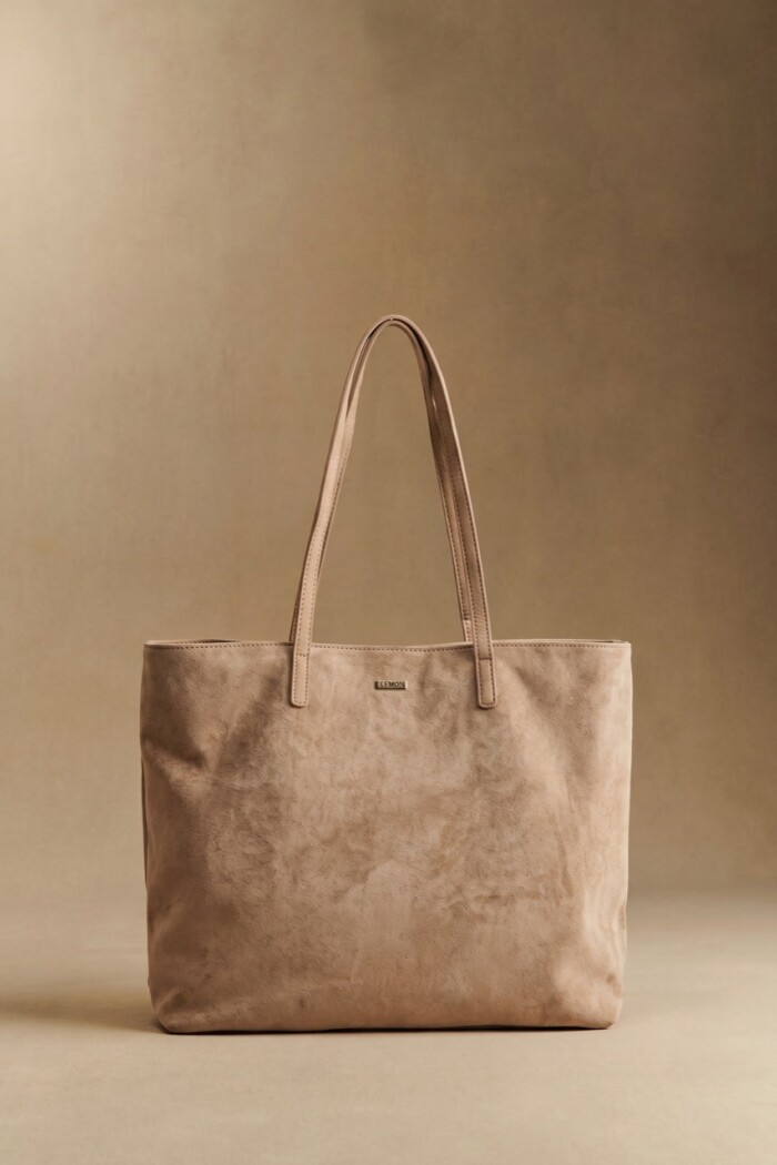 Travel Bag Gamuza Vegana Mocha