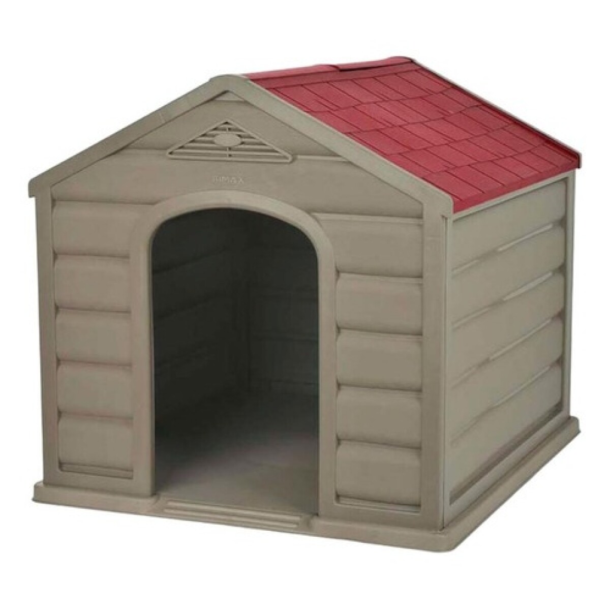 Casa para Perros de Razas Pequeñas Rimax Taupe/Rojo 