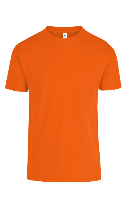 Camiseta a la base peso medio Naranja