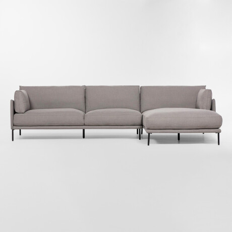 Sofá con chaise COSTA Gris - DERECHO