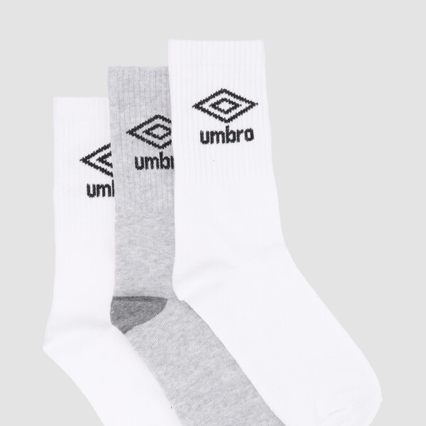 Medias 1/2 caña pack x 3 Umbro Niños 009
