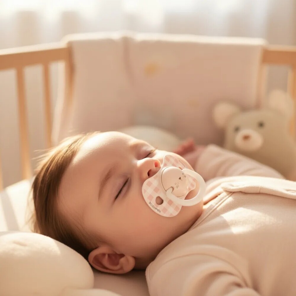 Set x2 chupete fisiológico Suavinex 6 a 18M - Nocturnos Rosa Nocturno