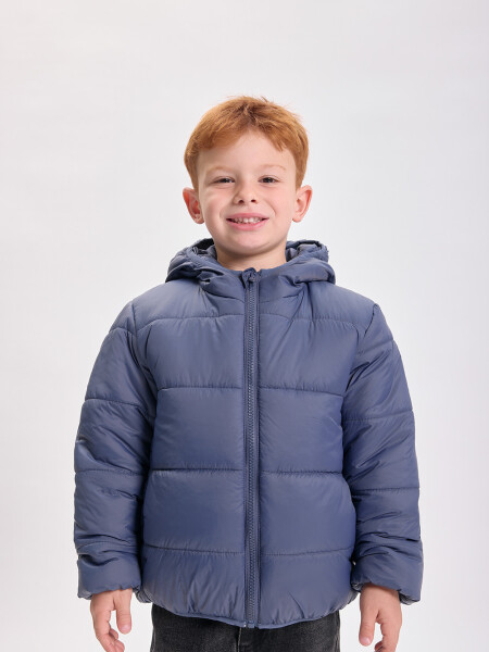 Campera abrigo capitoneada Azul Medio