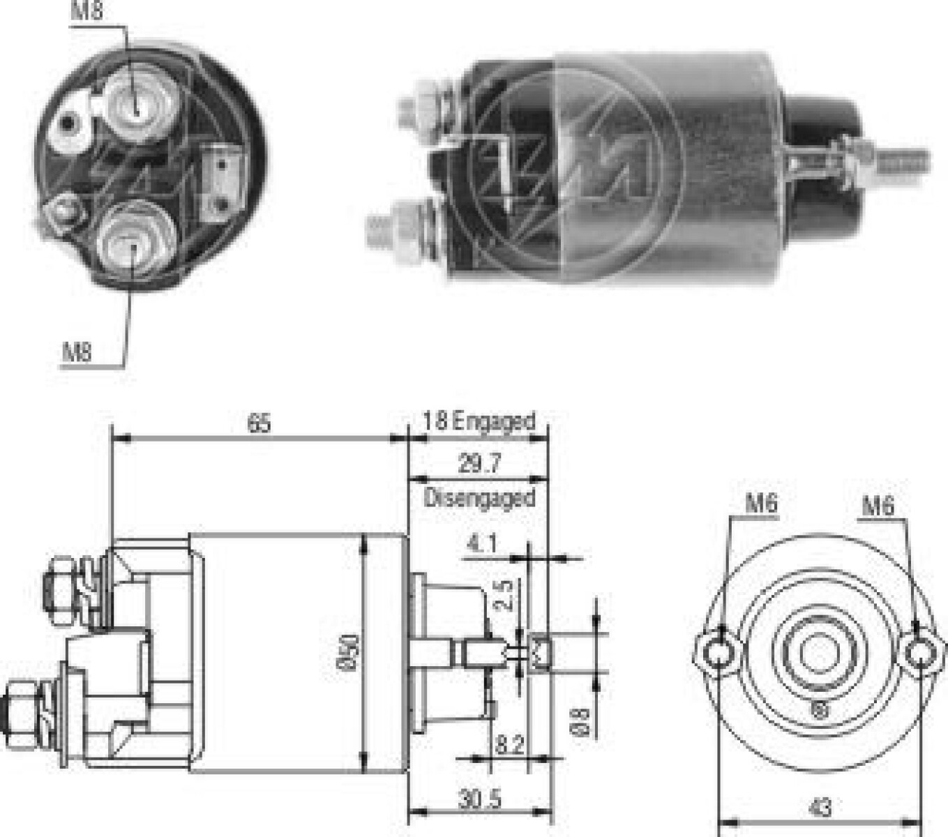 AUTOMATICO DE ARRANQUE - SUZUKI MARUTI NIPONDENSO ZM.705 SS1680CH ZM 