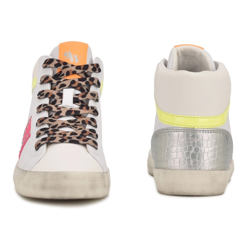 Sneakers Stunnah3-A White/neon/pink/silver