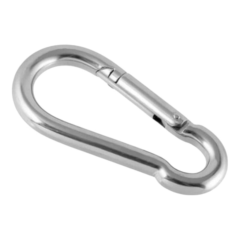 Mosquetón acero inoxidable 80x8 mm Mosquetón acero inoxidable 80x8 mm