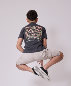 T-SHIRT MUNKE TEEN RUSTY Gris Oscuro