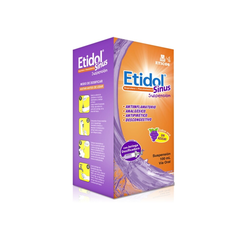 ETIDOL SINUS SUSP. FRASCO X 100 ML. única