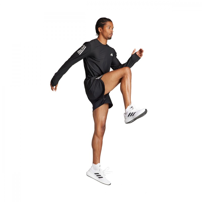 Remera Own The Run Longsleeve de Hombre Negro