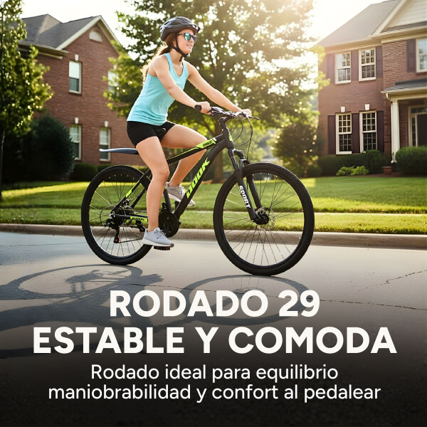 Bicicleta Jook Montaña Rod 29 Freno Disco 21 Velocid Shimano Color Negro Verde
