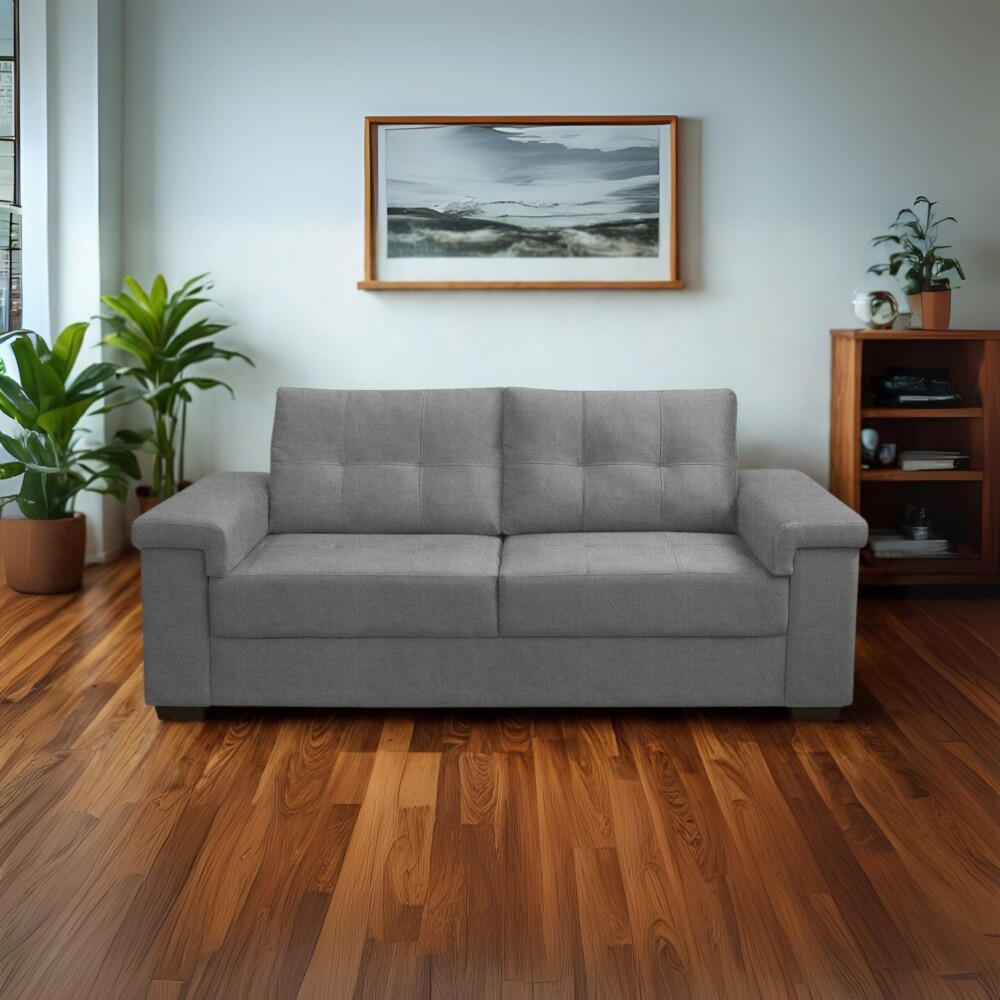 Sillón 3 Cuerpos en tela de Lino - Palazio Gris