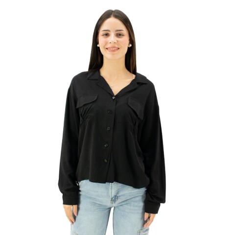 CAMISA C/BOLSILLO S-XXL BLACK