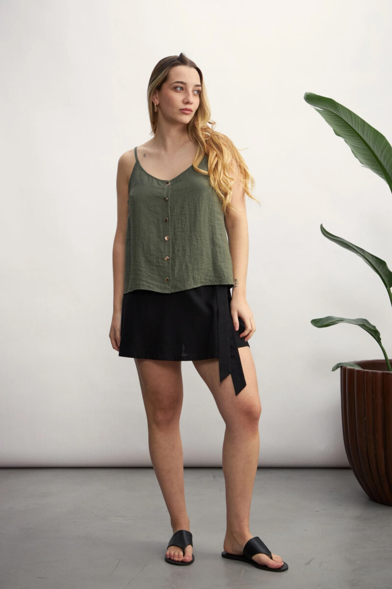 Short Pollera Felicia - Negro 