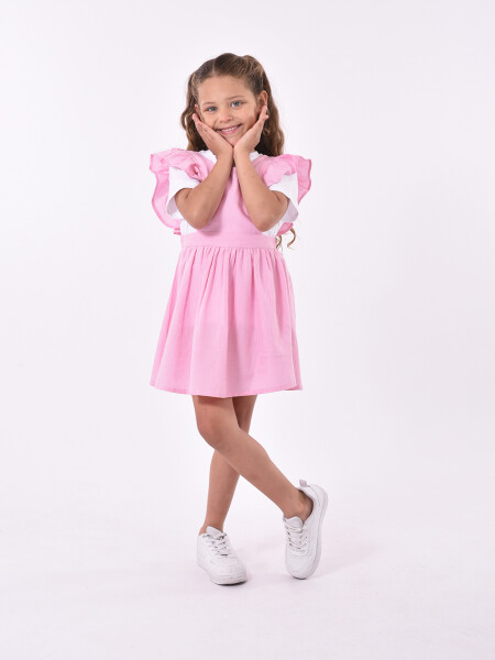 VESTIDO MELON ROSADO