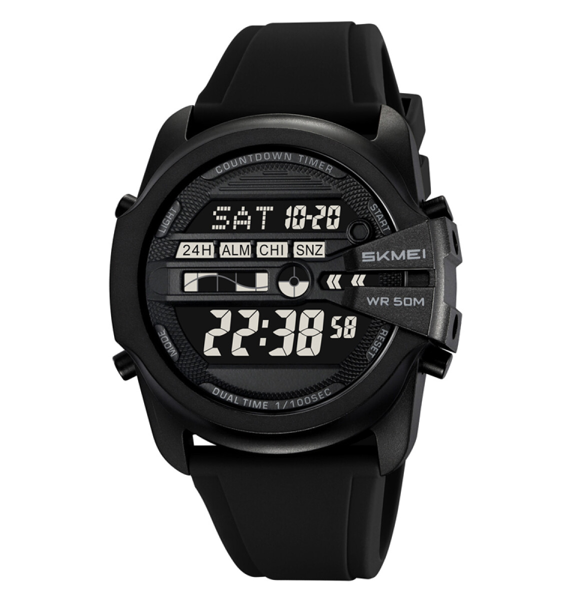 Reloj Skmei 2442bk Digital Unisex En Resina Negra 