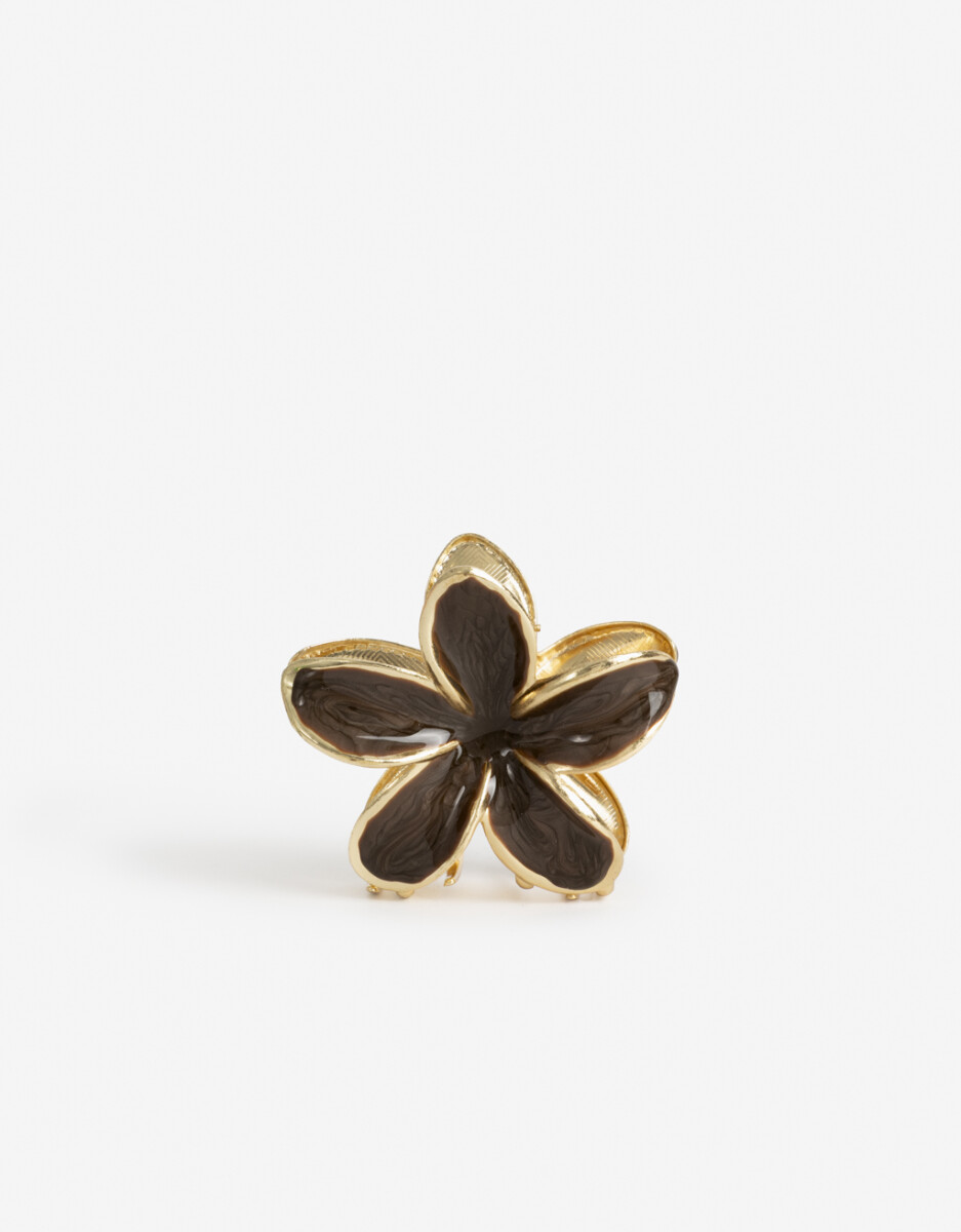 Broche Metálico Flor Hawaiana 