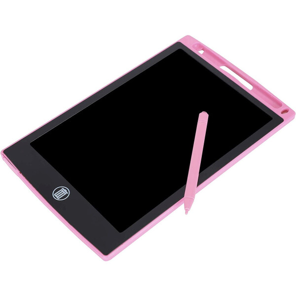 Pizarra Mágica Infantil Automática Led 12 Pulgadas c/ lápiz Variante Color Rosa Claro