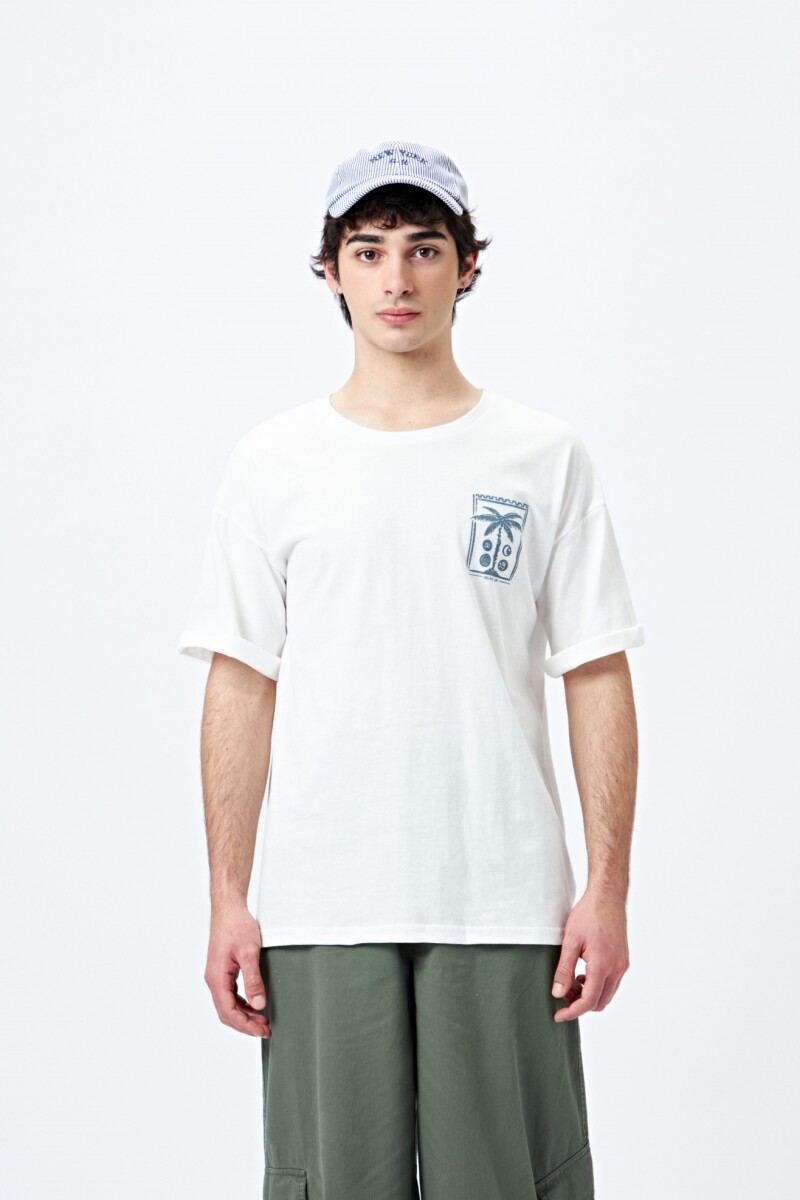 REMERA POSTCARD Blanco