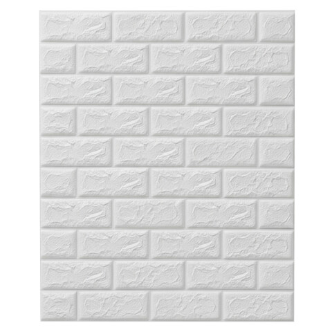 Pack 10 Placas Autoadhesiva Revestimiento Pared Interior Blanco Pack 10 Placas Autoadhesiva Revestimiento Pared Interior Blanco
