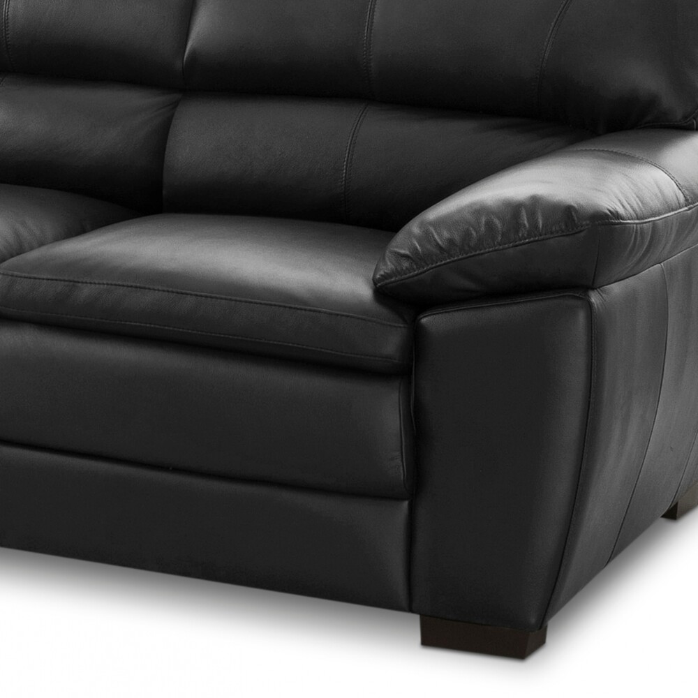 Sillón %100 Cuero - 3 Cuerpos - Premium Negro