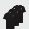 Moncler - Camiseta de Algodón con Parche de logotipo Negro