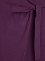 Vestido Drapeado 100% Algodón burdeos