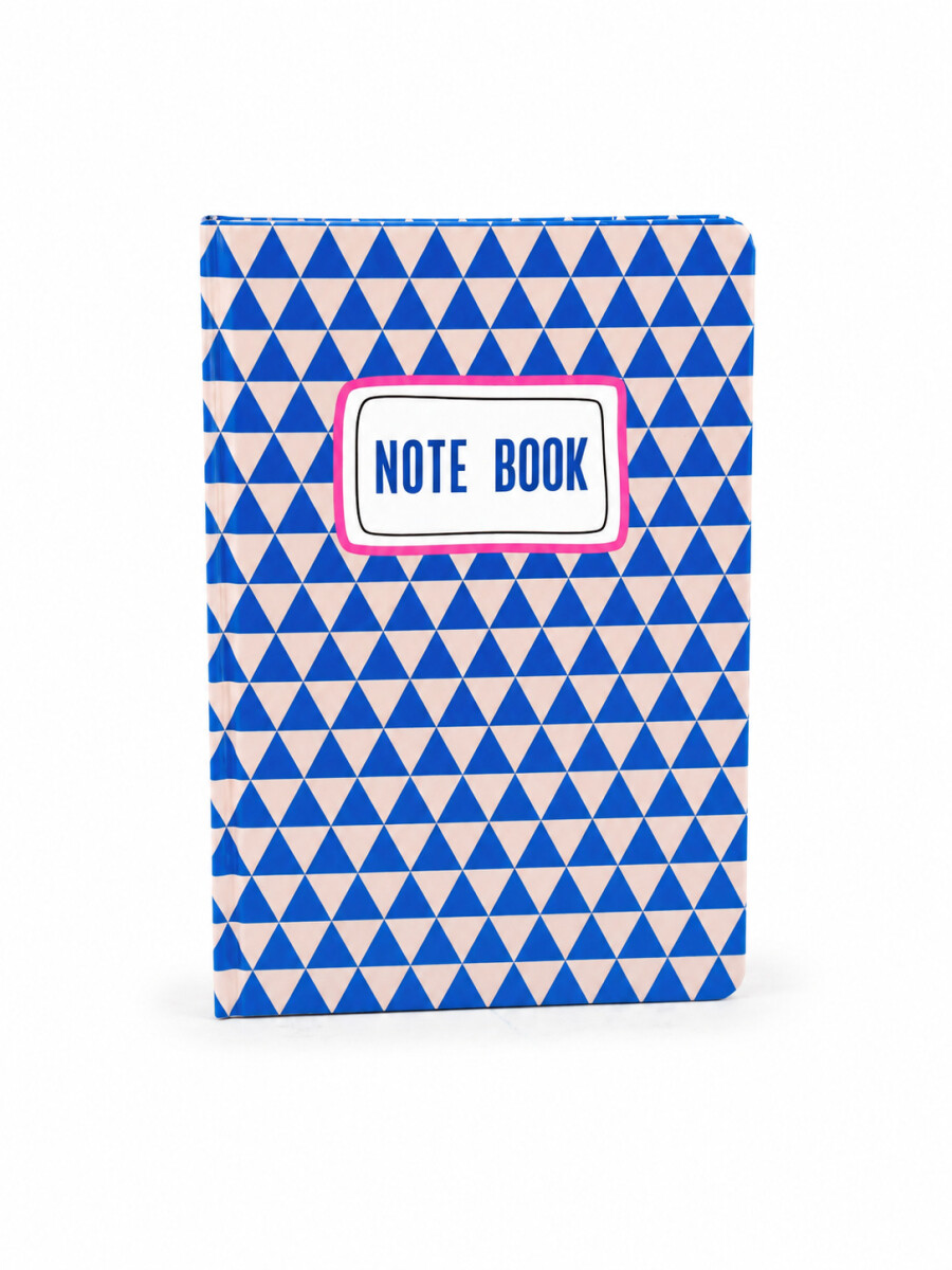 LIBRETA A5 TRIANGULOS - AZUL 