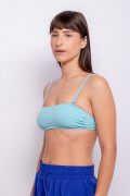 TOP STRAPLESS LIRIO Azul Glaciar