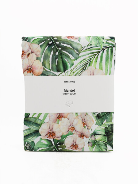 MANTEL ANTIMANCHAS BOTANIC VERDE (V)