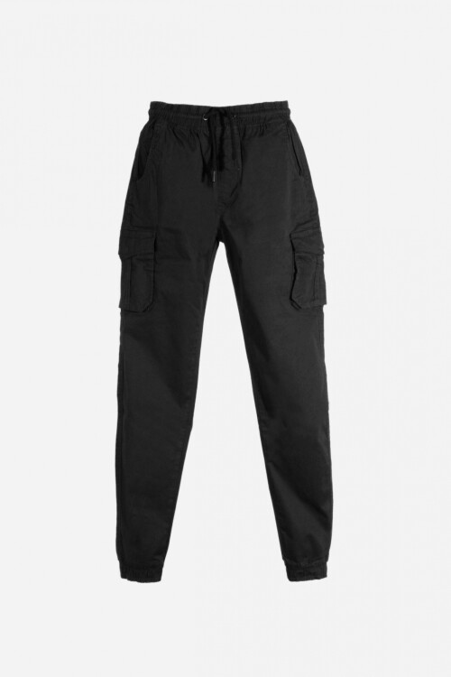 Pantalón jogger cargo - Hombre NEGRO