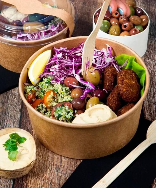 Bowl descartable de kraft 700 ml - 45 unidades Bowl descartable de kraft 700 ml - 45 unidades