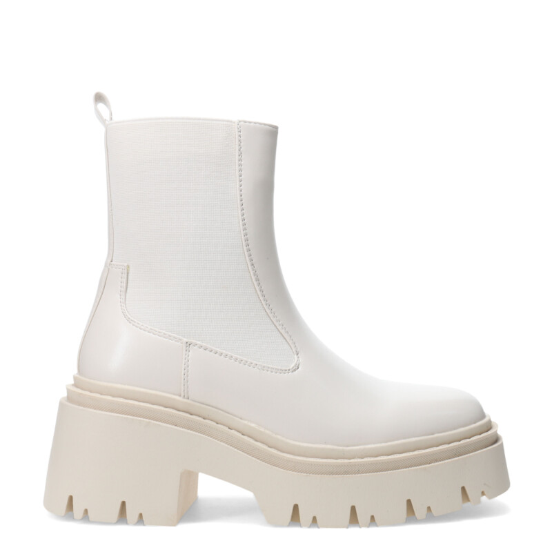 Bota de Mujer Miss Carol MOUNT con elastico Blanco Hueso