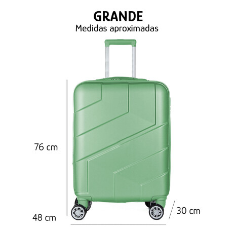 Set Valijas Grande/Mediana Rígidas Ruedas 360º Cierre Expand Verde