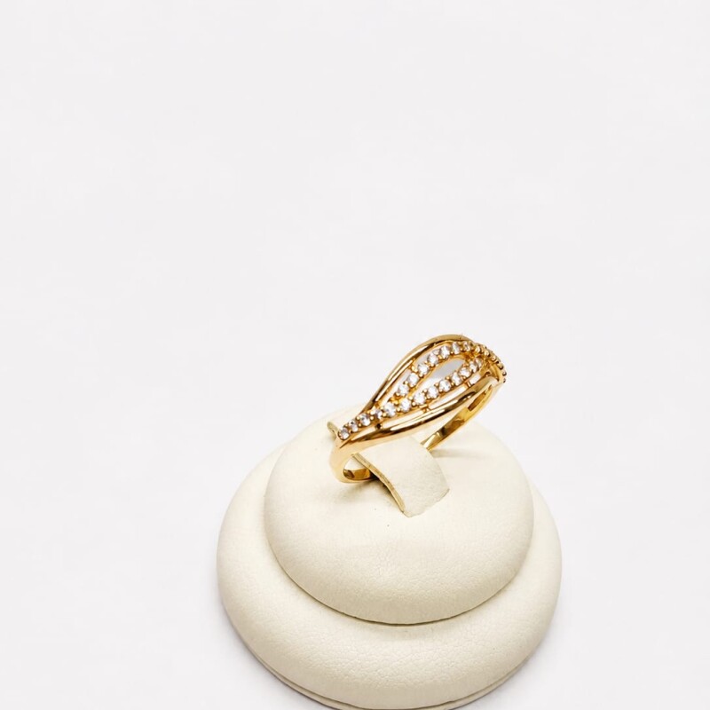 Anillo calado Oro 9 Kt con zirconias Anillo calado Oro 9 Kt con zirconias