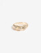 Anillos Medianos y Grandes Metal Anillo Metal Y Strass - Dorado