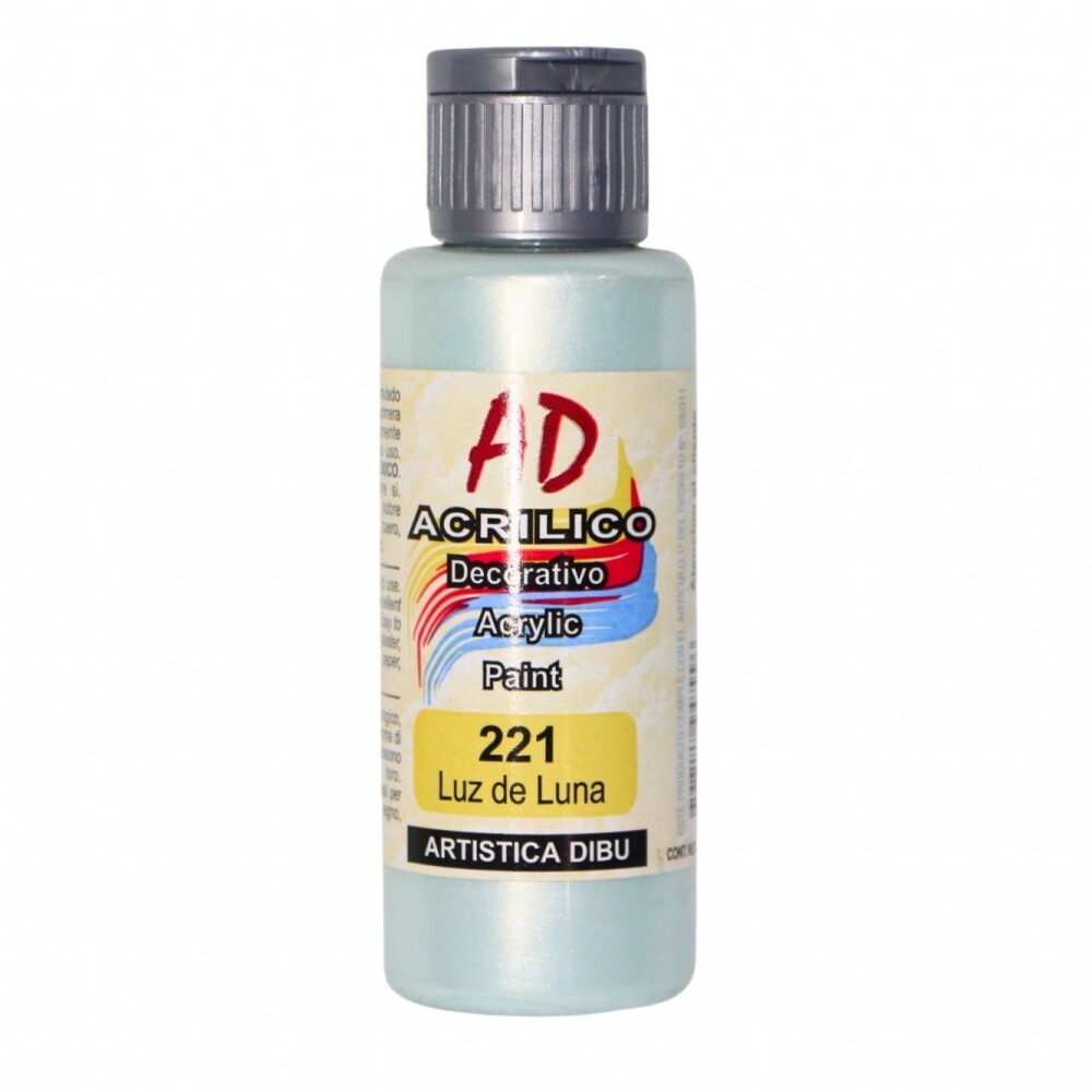 PINTURA ACRILICA ARTISTICA DIBU 60 ML. DIFERENTES COLORES COLOR LUZ DE LUNA 221