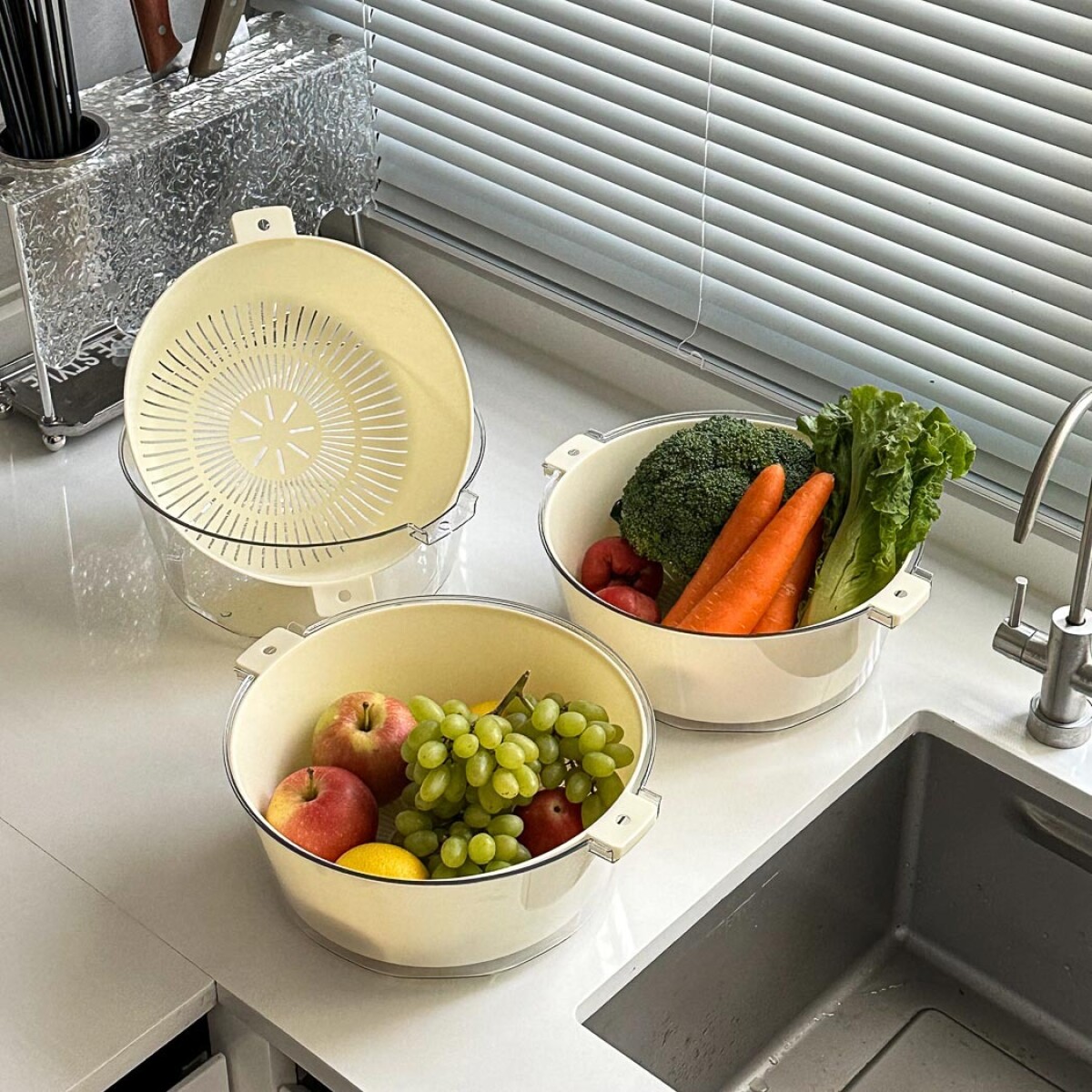 Escurridor con canasto M 