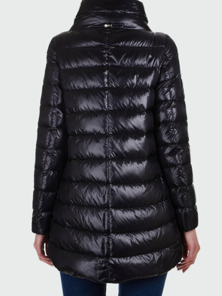 Herno-Campera de nylon rellena de plumas, Amelia Negro