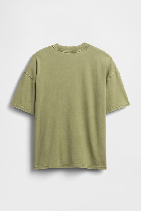 Remera Relaxed Niño Moss Stone