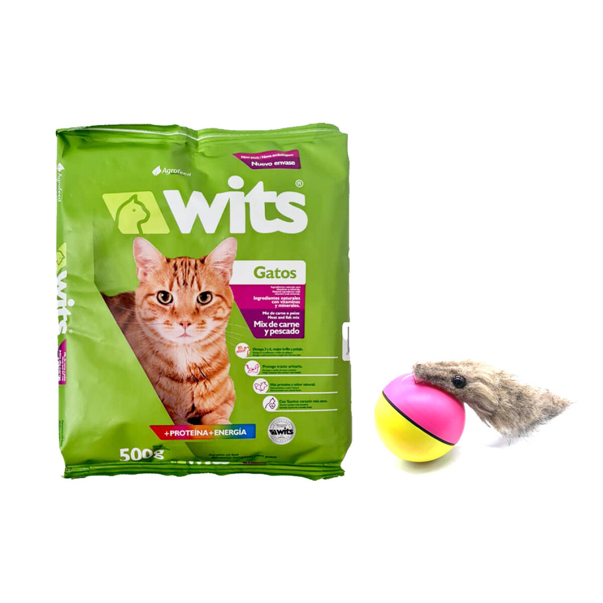 Alimento para Gatos WITS 500g + Regalo 