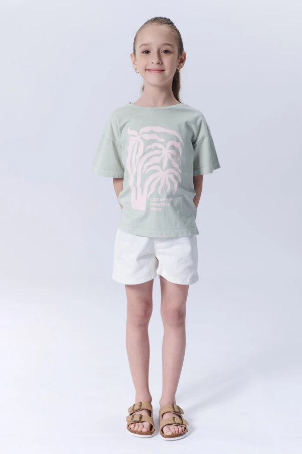 Short jean pinzas Crudo