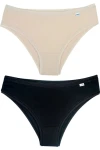 DEL RIO Pack duo bikini modal Negro/Arena