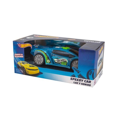 Auto Hot Wheels Speedy Car 22cm con luces y sonido Azul