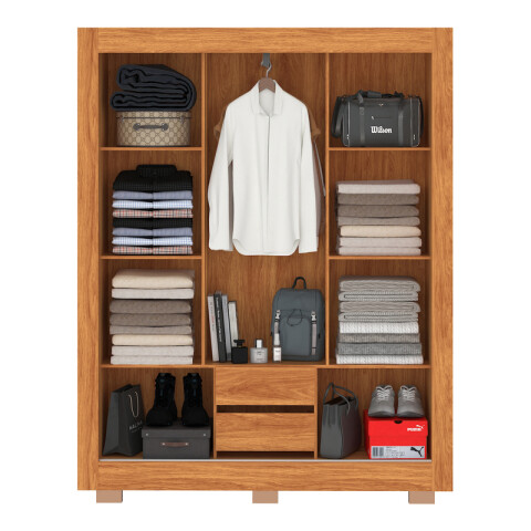Ropero Lucca 148 cm 3 Puertas Corredizas Ropero Lucca 148 cm 3 Puertas Corredizas