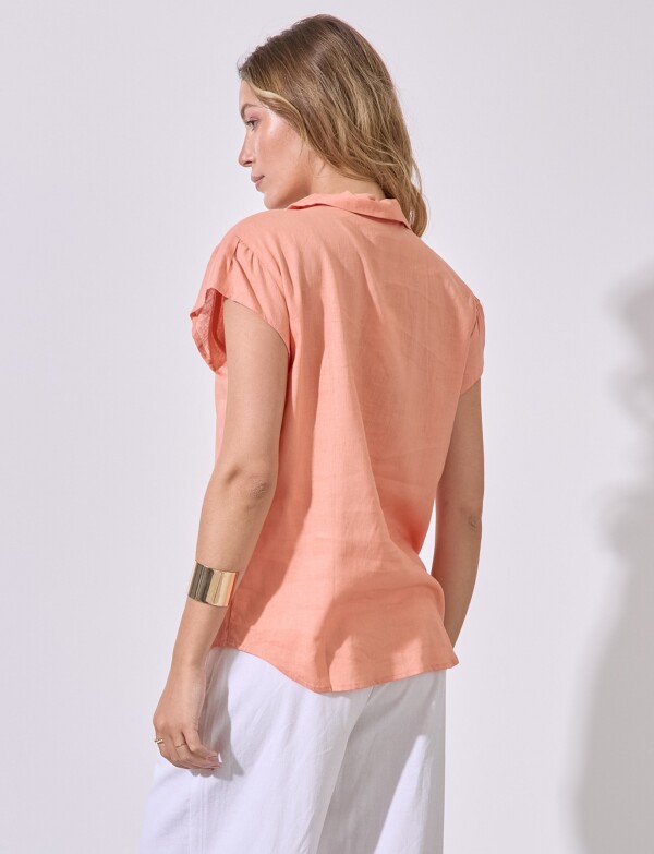 Camisa Lino CORAL