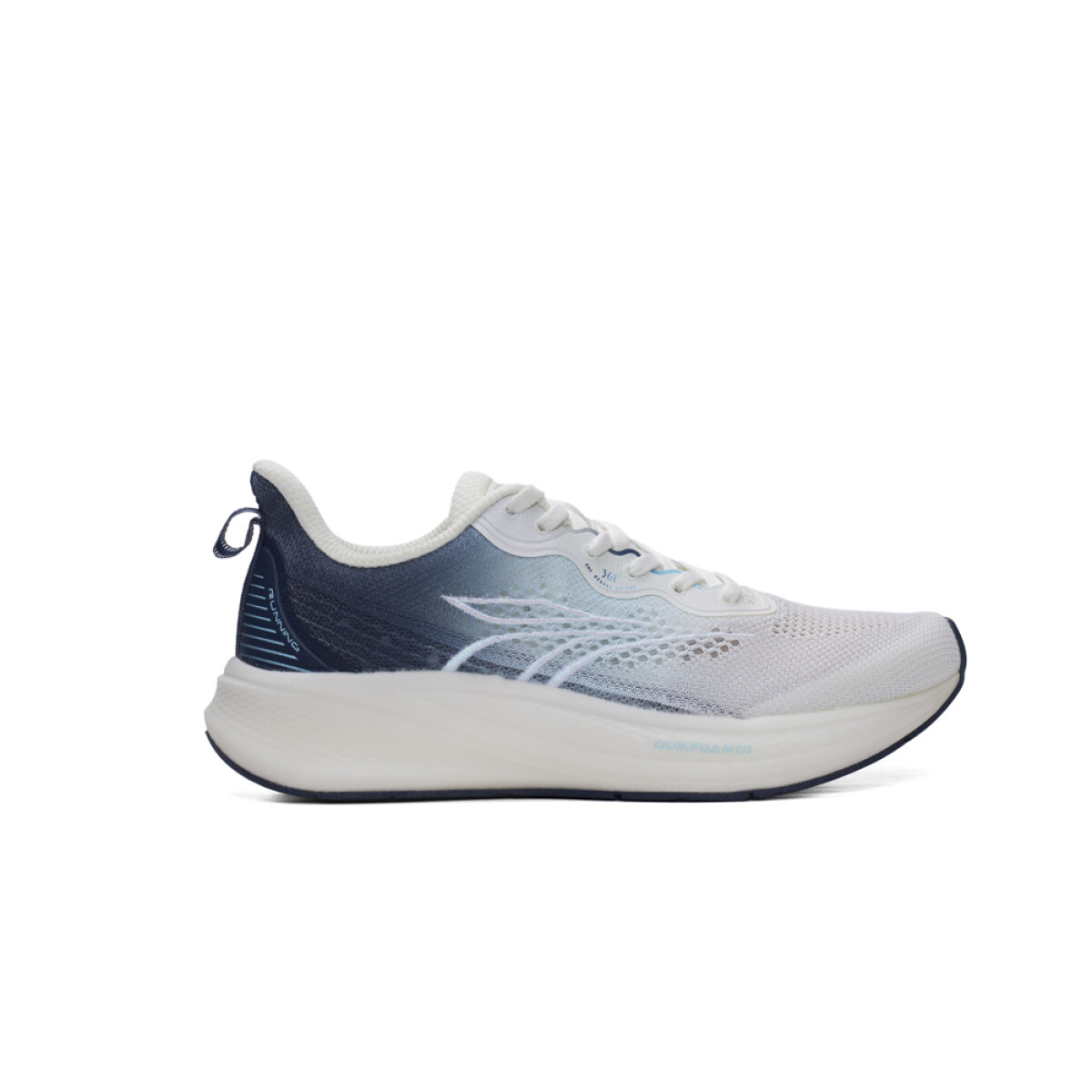 Zapatillas Running Quickfoam Infinity 4.0 Hombre - Egret/dk.blue 